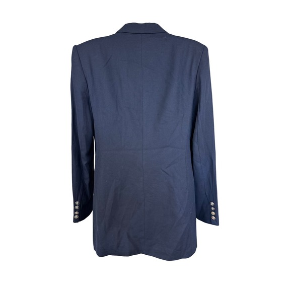 Lauren Ralph Lauren Navy VTGE Crest Logo Blazer Jacket SZ6 Gold Buttons Academia - Picture 4 of 13